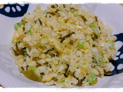 シンプル☆明太高菜チャーハン